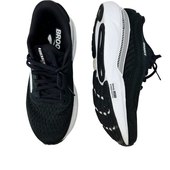 Brooks Adrenaline GTS 24 Running Shoes Black White Women's Size 7.5 Wide (D) - Picture 3 of 13